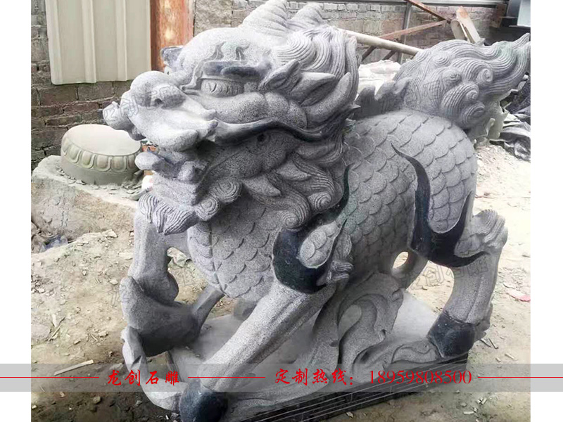 放祠堂大門(mén)石麒麟多少錢(qián) 麒麟石雕價(jià)格