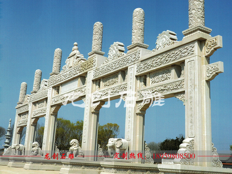 大型石牌坊 五門(mén)石牌坊